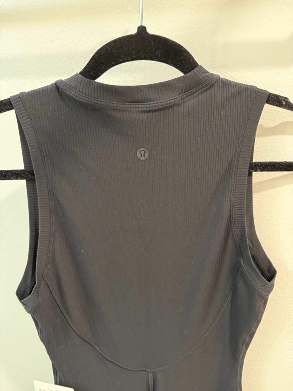 lululemon athletica All Aligned Black Ribbed Sleeveless Midi Dress - Picture 5 of 7